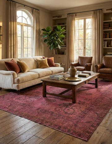 9' 3 x 12' 8 Hand Knotted Ultra Vintage Persian Wool Rug