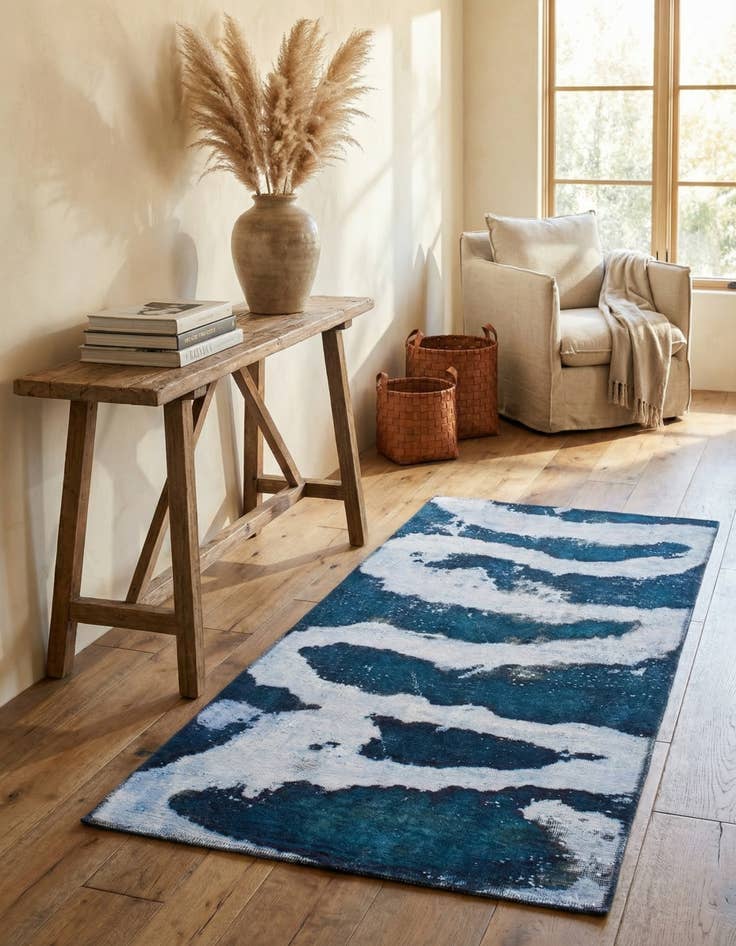 Detail image of 3' x 6'  Hand Knotted Ultra Vintage Persian Wool Runner Rug