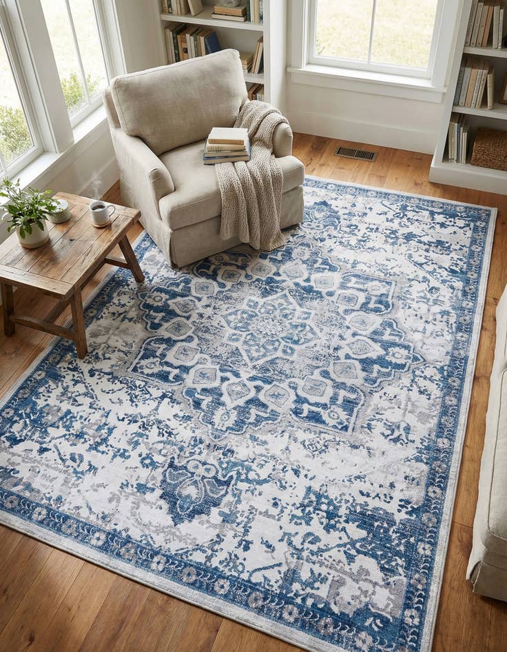 Detail image of 10' 6 x 14' Washable Francesca Rug