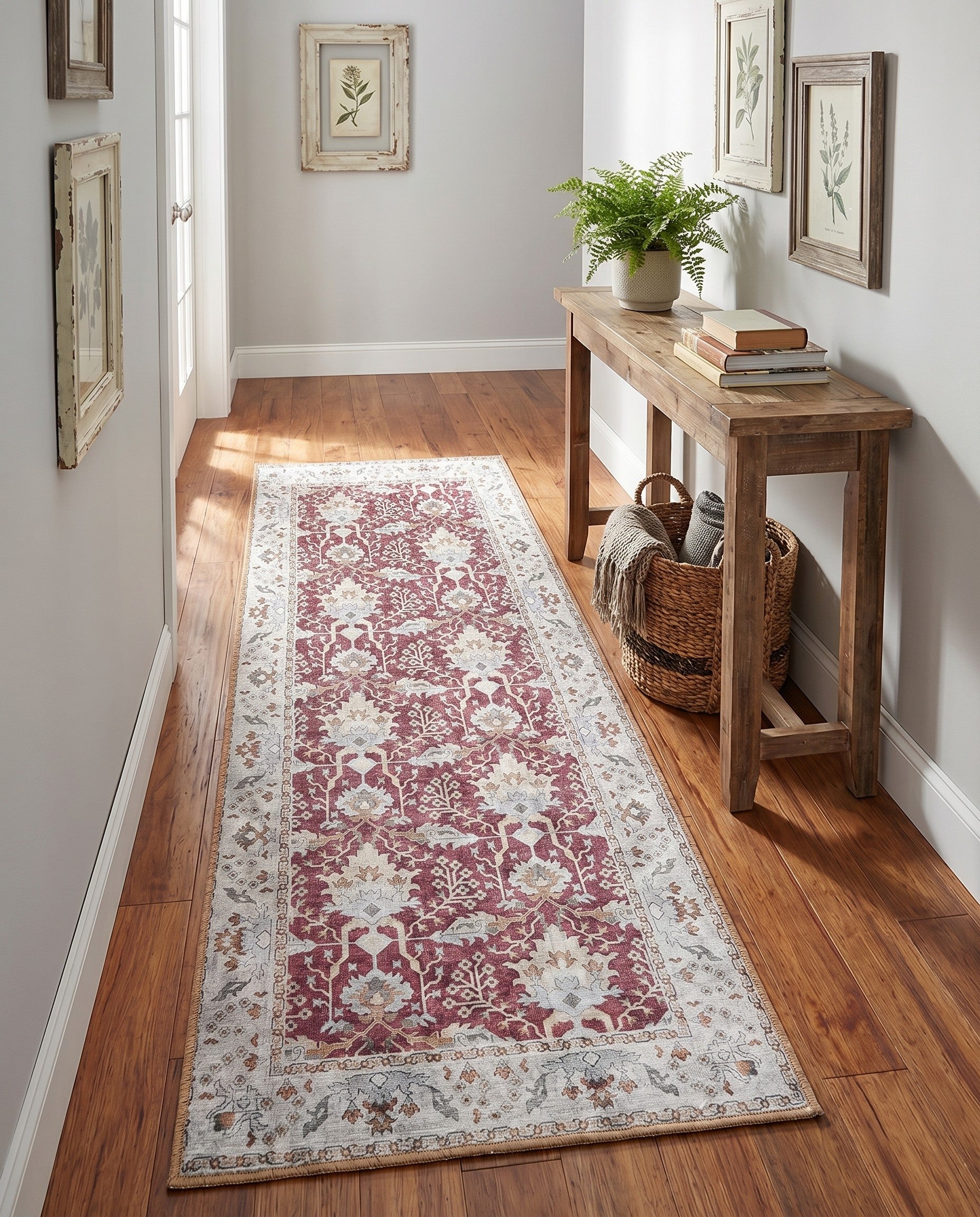 2' x 5' 1 Washable Timeless Runner Rug
