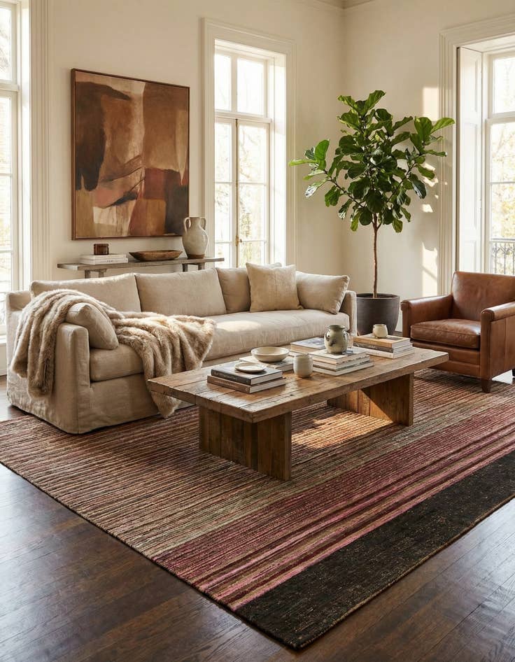 Detail image of  6' 4 x 9' 11  Hand Knotted Darya Wool Rug