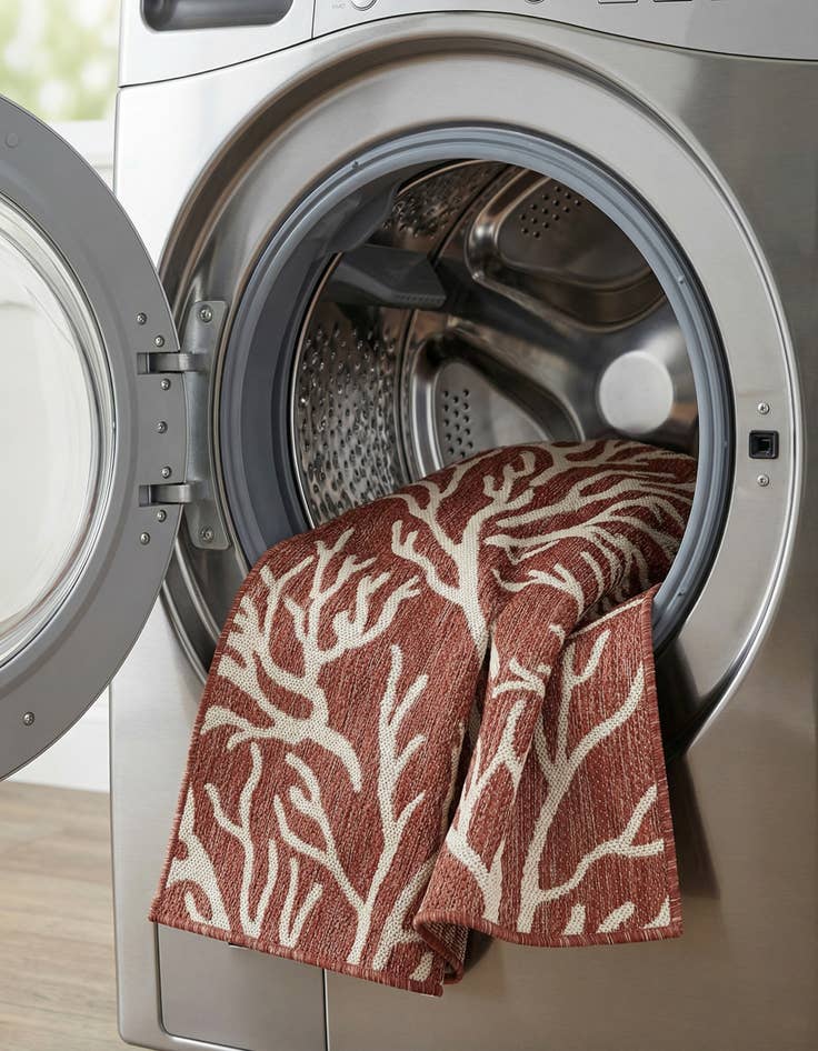 Detail image of  2' x 6'  Washable Coastal Indoor / Outdoor Runner Rug