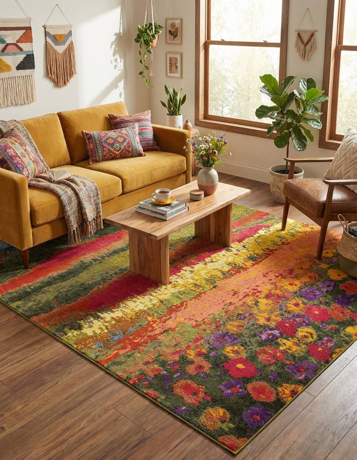 Detail image of 8' x 11'  Washable Casablanca Rug