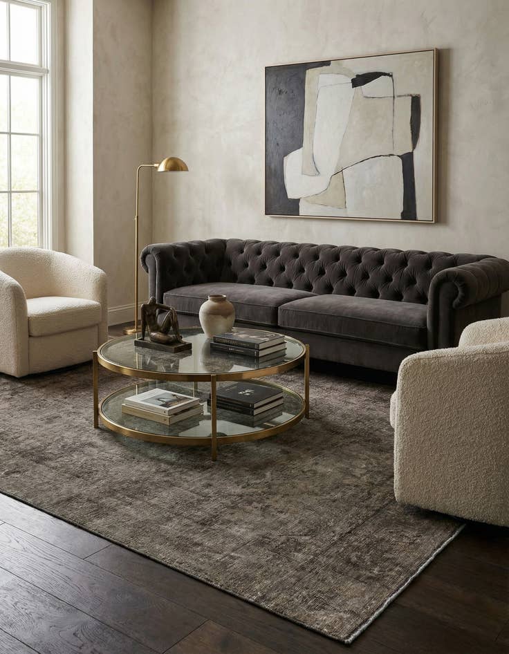 Detail image of 6' 2 x 9' 8  Hand Knotted Ultra Vintage Persian Wool Rug