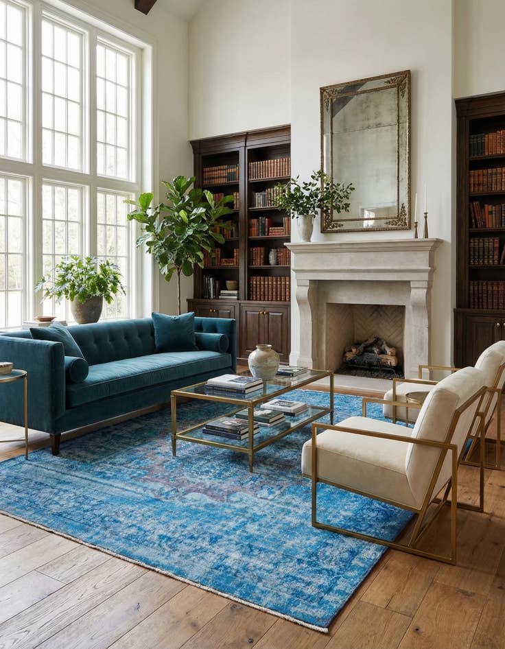 Detail image of 10' 1 x 14' Vintage Royal Wool Rug