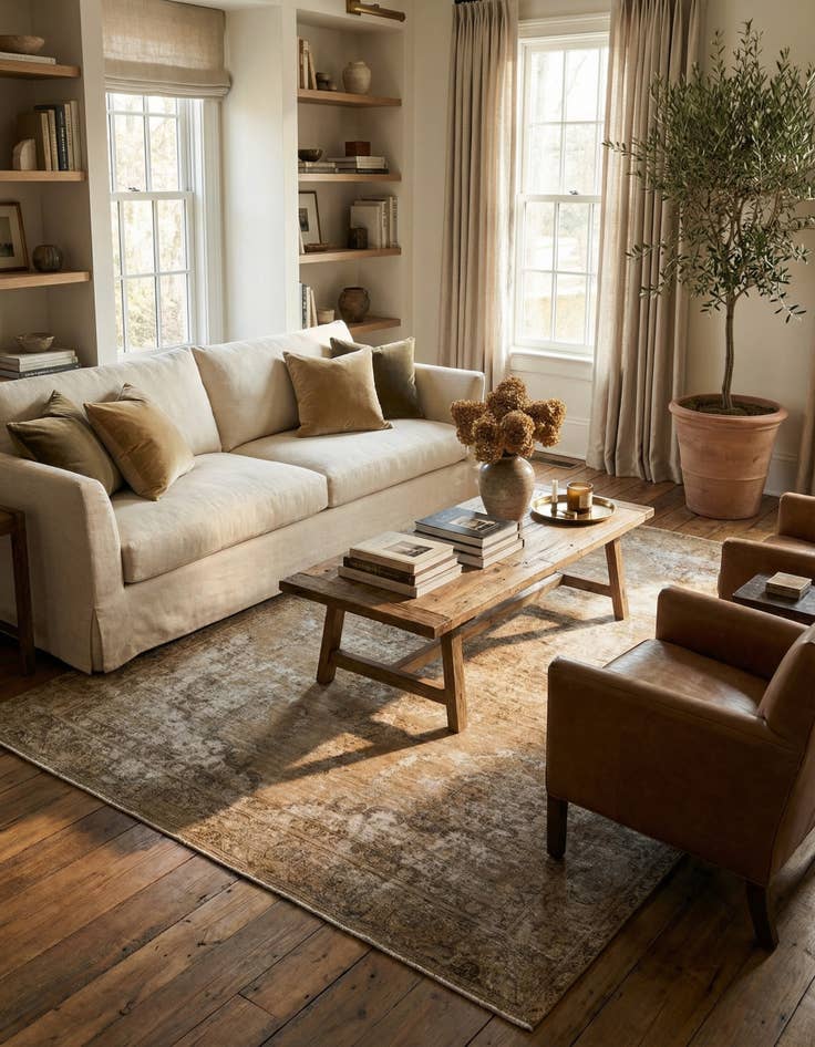 Detail image of 9' 5 x 12' 3  Hand Knotted Ultra Vintage Persian Wool Rug