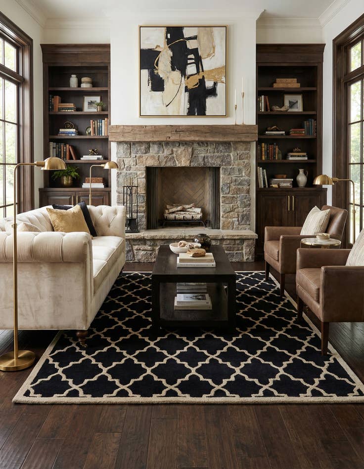 Detail image of 5' 1 x 8' Luna Wool Rug