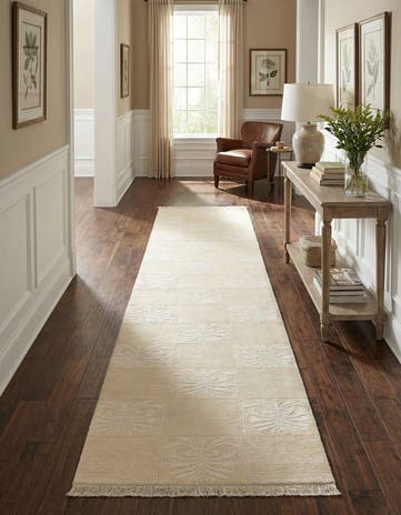 2' 7 x 13' Hand Knotted Darya Wool Runner Rug