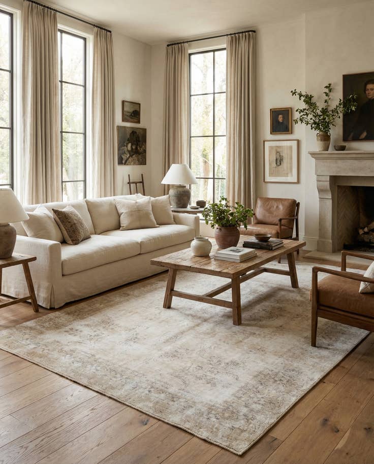 Detail image of 7' 9 x 10' 10 Hand Knotted Ultra Vintage Persian Wool Rug