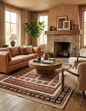 4' 9 x 7' 7 Kashkuli Rug