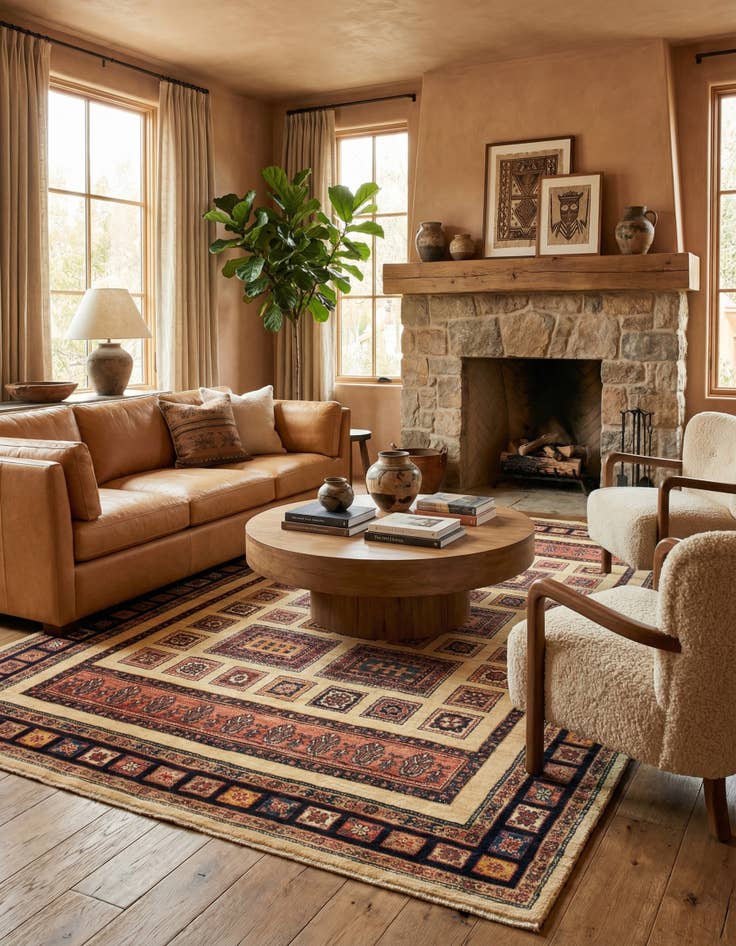 Detail image of 4' 9 x 7' 7 Kashkuli Rug