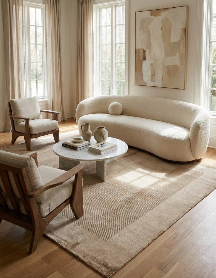 Detail image of  8' 1 x 11' 11  Hand Knotted Darya Wool Rug