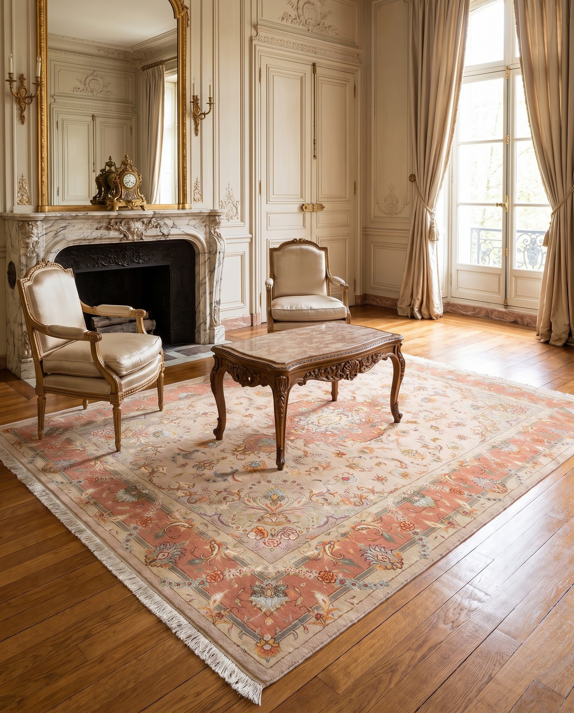 150cm x 215cm Tabriz Alfombra