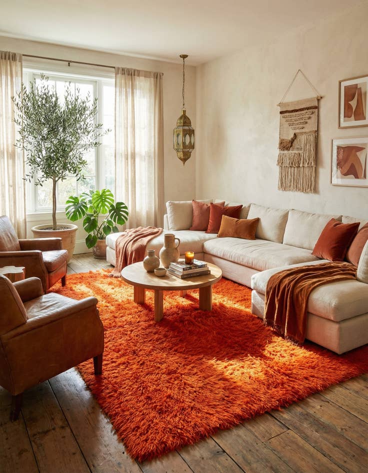 Detail image of 7' 4 x 8' 11  Hand Knotted Moroccan Wool Rug