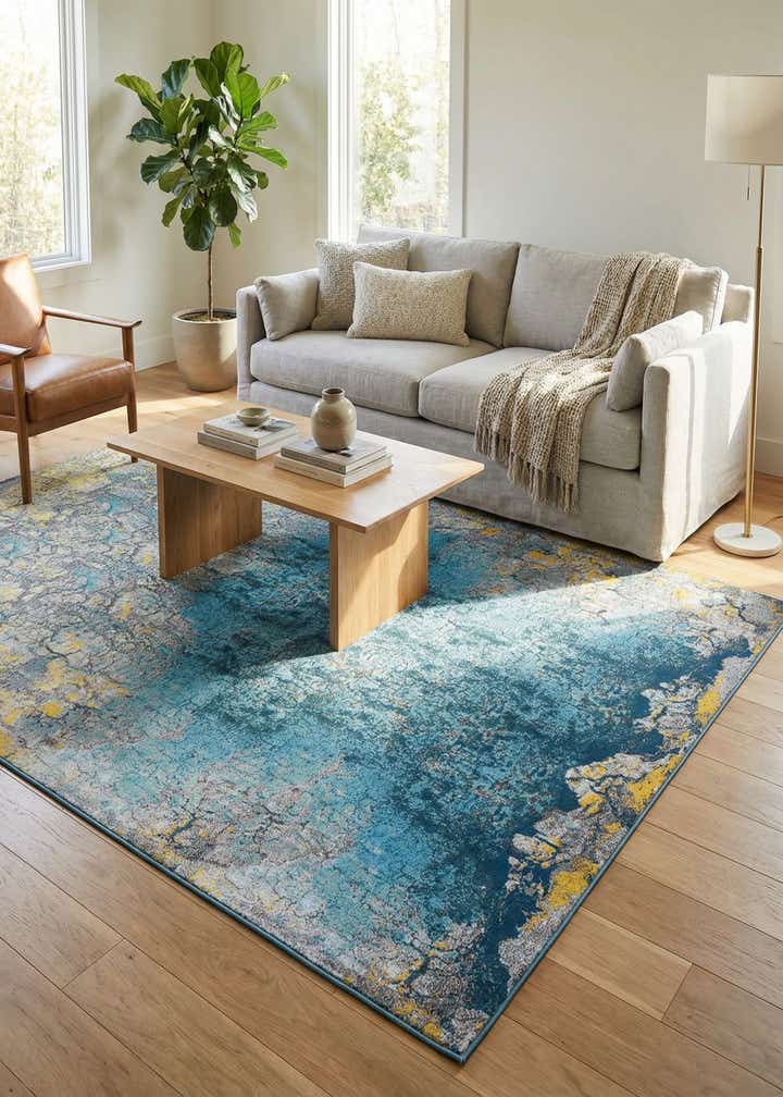 10' x 14' Easy-Clean Modern Indoor / Outdoor Rug