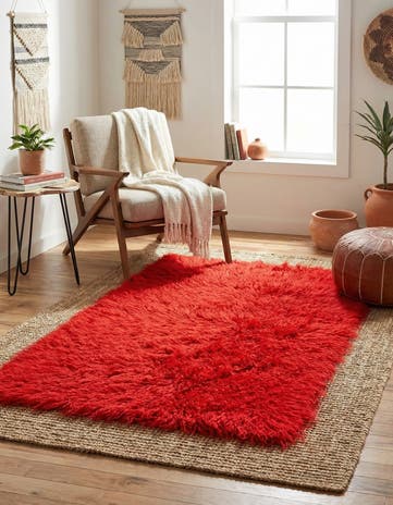 2' 5 x 4' 5 Hand Knotted Moroccan Wool Rug