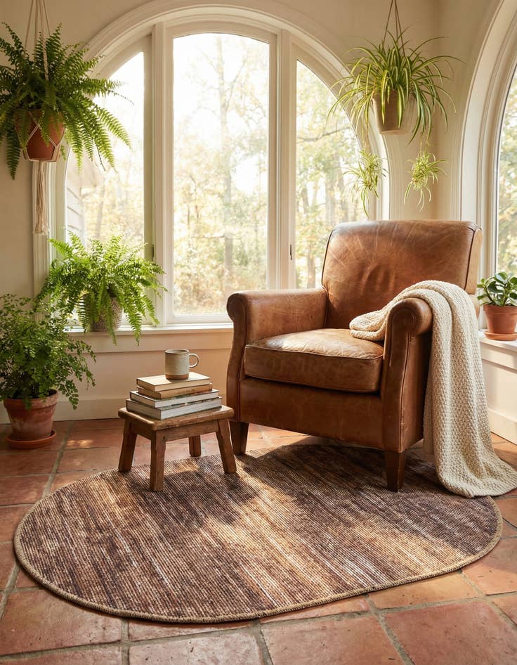 Detail image of  2' x 3' Asha Oval Rug