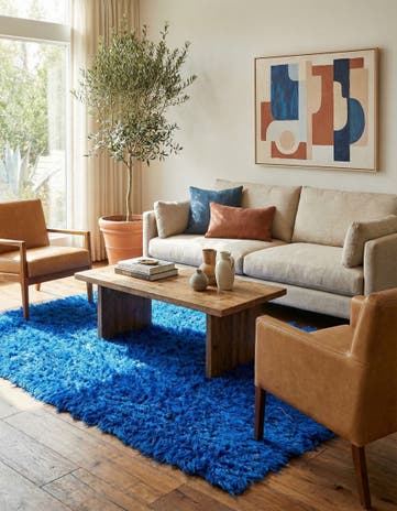 5' x 7' 7 Hand Knotted Moroccan Wool Rug