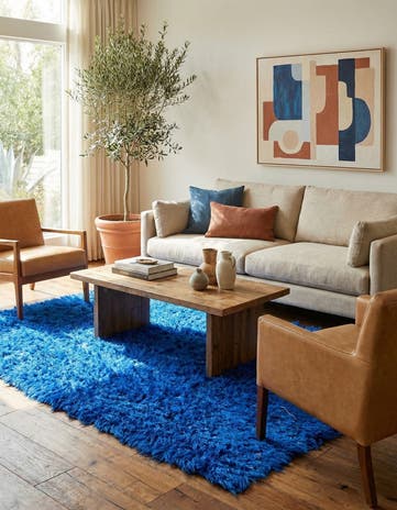 5' x 7' 7 Hand Knotted Moroccan Wool Rug