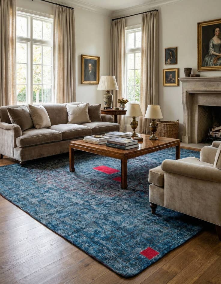 Detail image of  9' 9 x 13' 1  Hand Knotted Ultra Vintage Persian Wool Rug