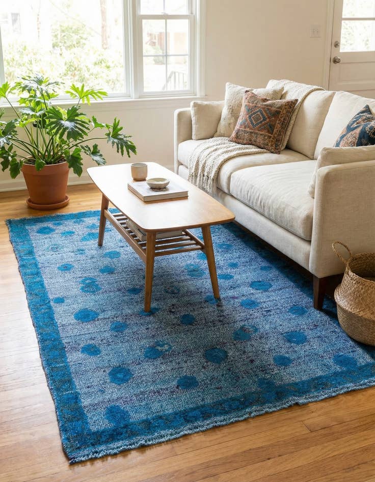 Detail image of  3' 9 x 6' 4  Hand Knotted Darya Wool Rug