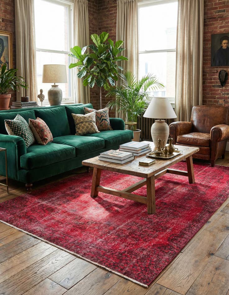 Detail image of  5' 7 x 9' 8 Ultra Vintage Wool Rug