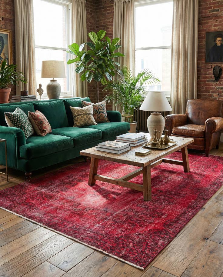 Detail image of 5' 7 x 9' 8 Ultra Vintage Wool Rug