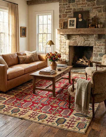 5' x 7' 5 Hand Knotted Kazak Rug