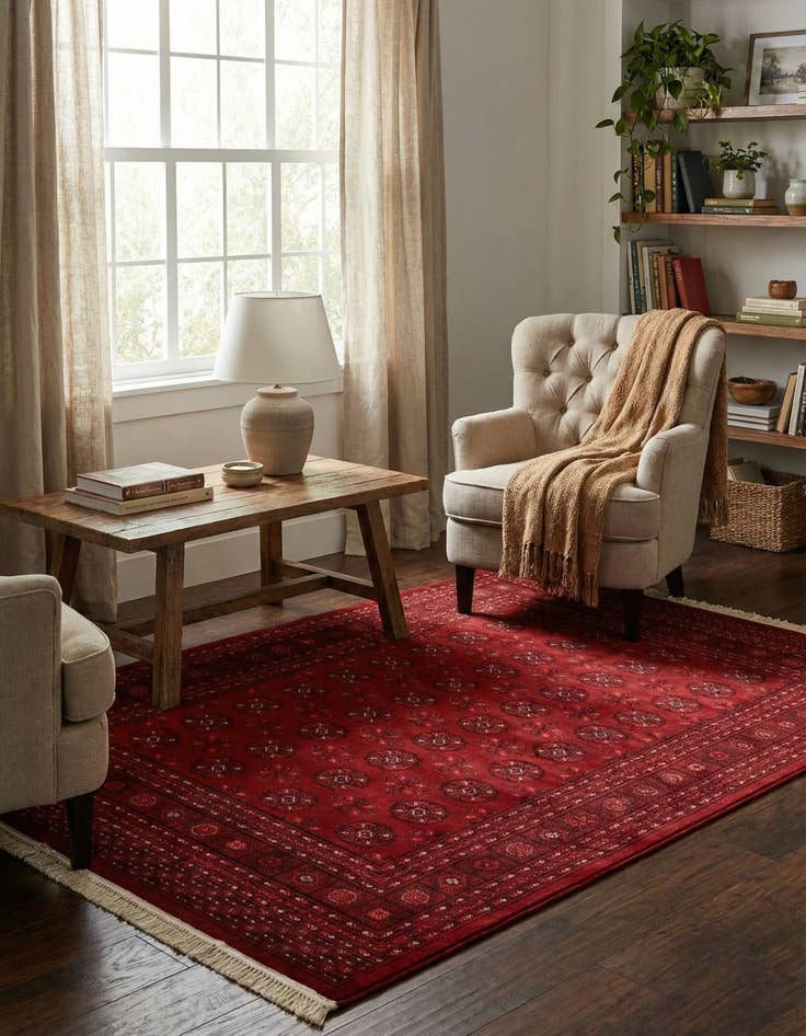 Detail image of  5' 3 x 8' Bokhara Rug