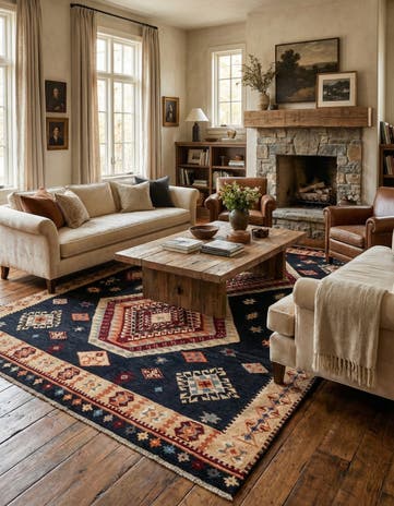 6' 6 x 10' Hand Knotted Kazak Rug