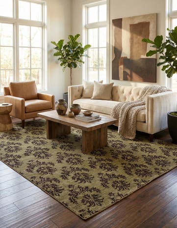 5' 5 x 7' 10 Hand Knotted Modern Ziegler Rug