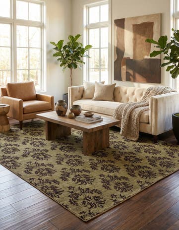 5' 5 x 7' 10 Hand Knotted Modern Ziegler Rug