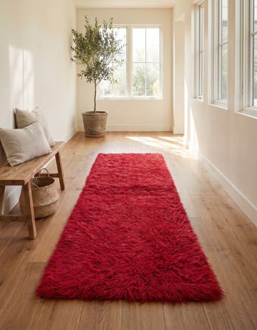 2' 2 x 5' 8 Hand Knotted Moroccan Wool Runner Rug