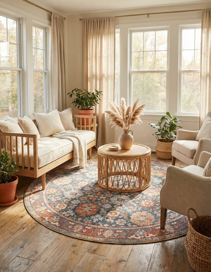 Detail image of 7' 10 x 7' 10 Timeless Round Rug