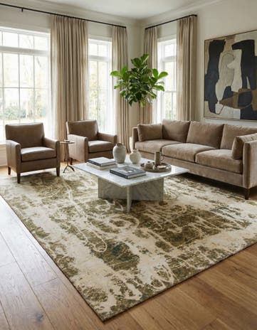 8' 8 x 12' Hand Knotted Ultra Vintage Persian Wool Rug