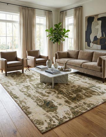 8' 8 x 12' Hand Knotted Ultra Vintage Persian Wool Rug
