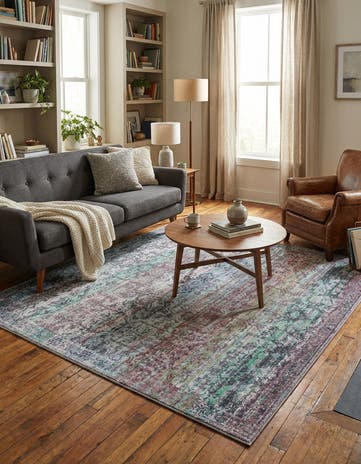 7' 10 x 7' 10 Washable Francesca Square Rug