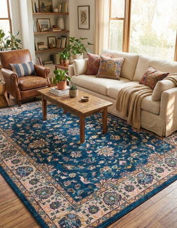 Egyptian Blue Medina Rug