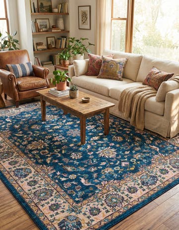 Egyptian Blue Medina Rug