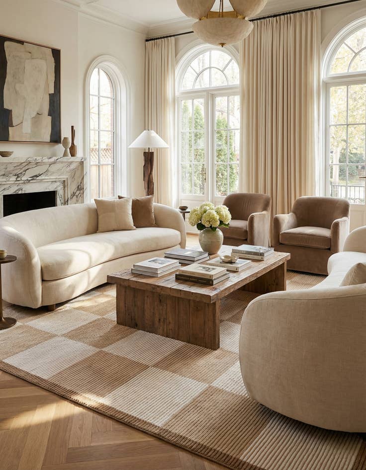 Detail image of 6' 5 x 9' 7  Hand Knotted Darya Wool Rug