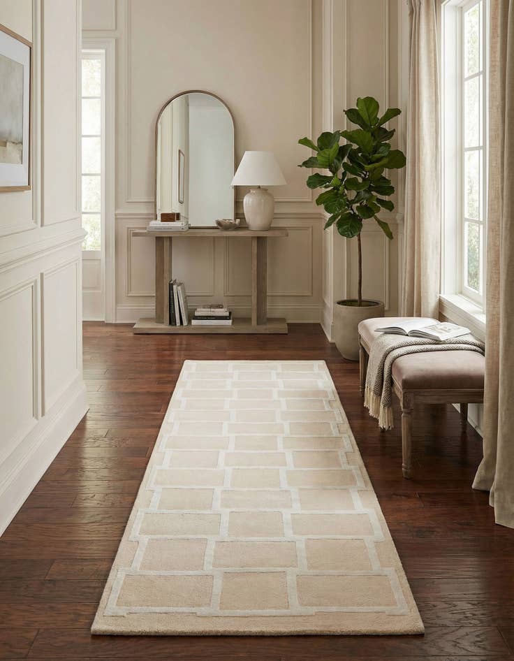 Detail image of 2' 10 x 9' 10  Hand Knotted Darya Wool Runner Rug