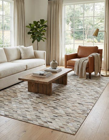 5' 1 x 7' 11 Cowhide - Patchwork Rug