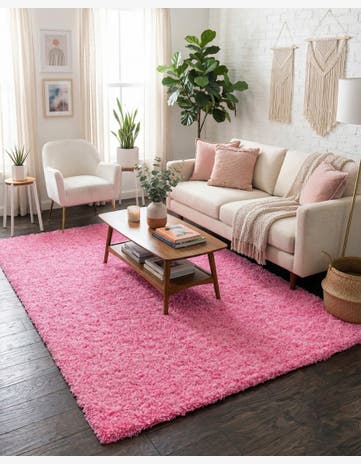 7' x 10' Solid Shag Rug