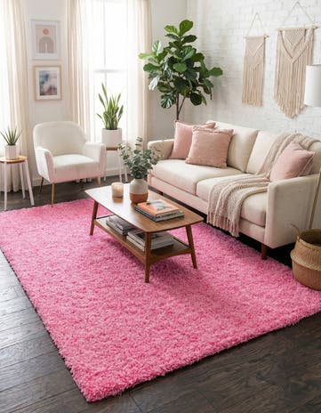 7' x 10' Solid Shag Rug