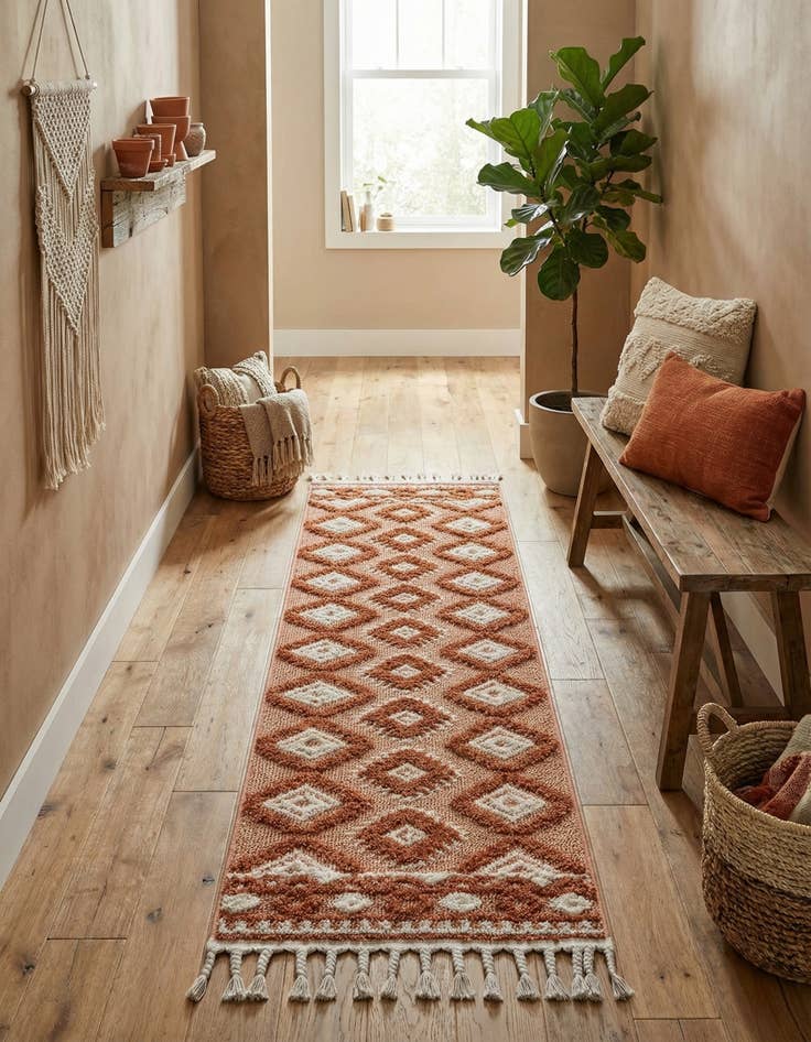 Detail image of  2' x 8' Boho Runner Rug