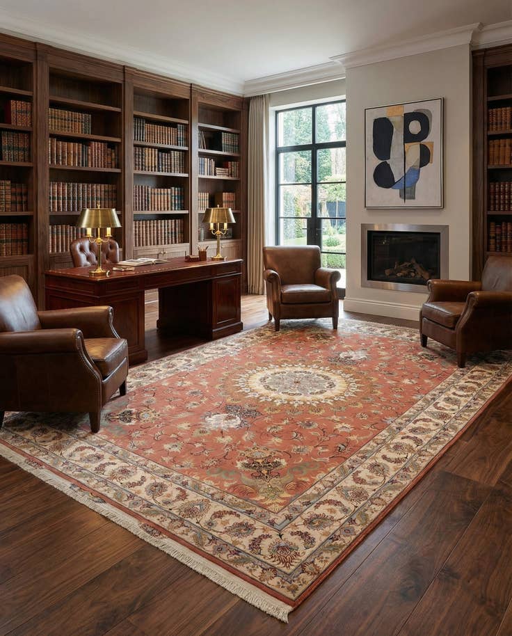 Detail image of 6' 8 x 10' 6 Tabriz Rug
