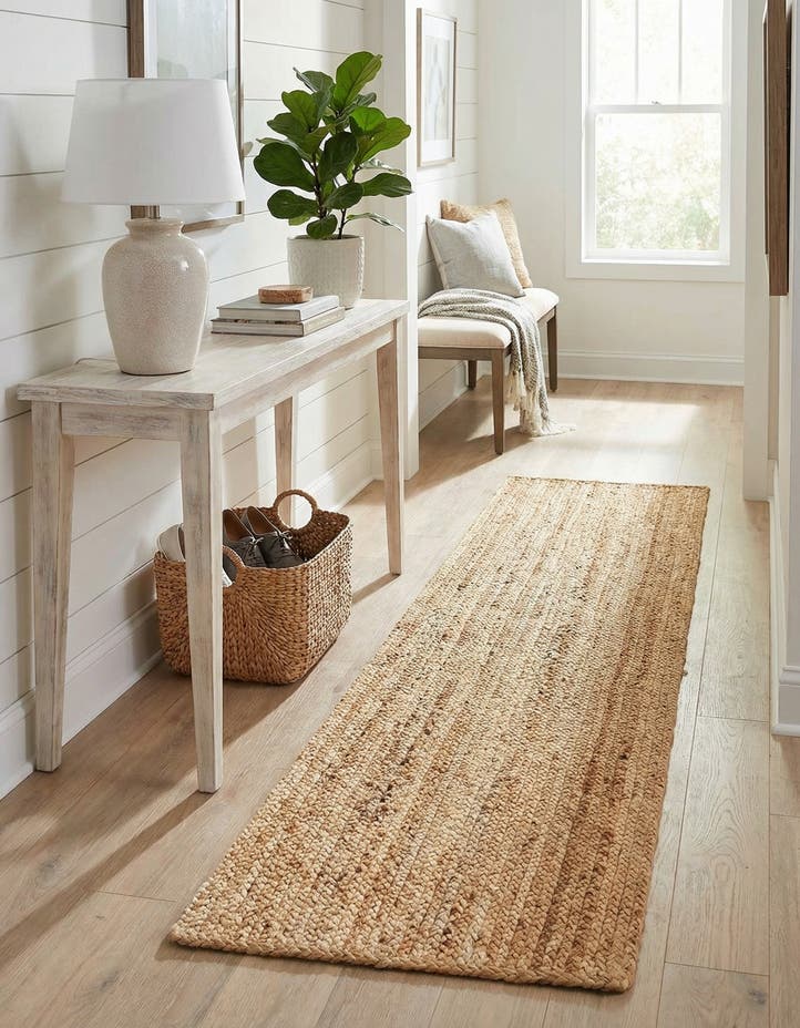 2' 2 x 8' Handmade Braided Jute Luxe Runne...