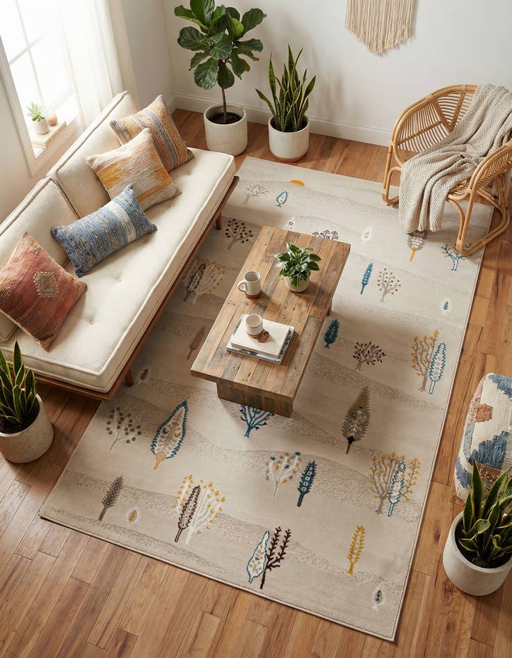 Detail image of 5' 3 x 8' Laguna Rug