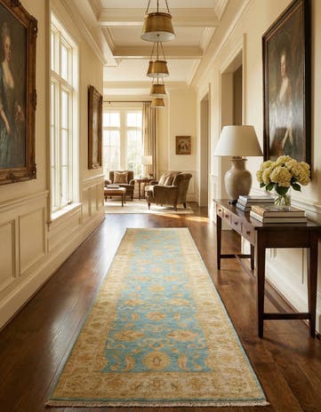 2' 5 x 12' 8 Kaizar Wool Runner Rug