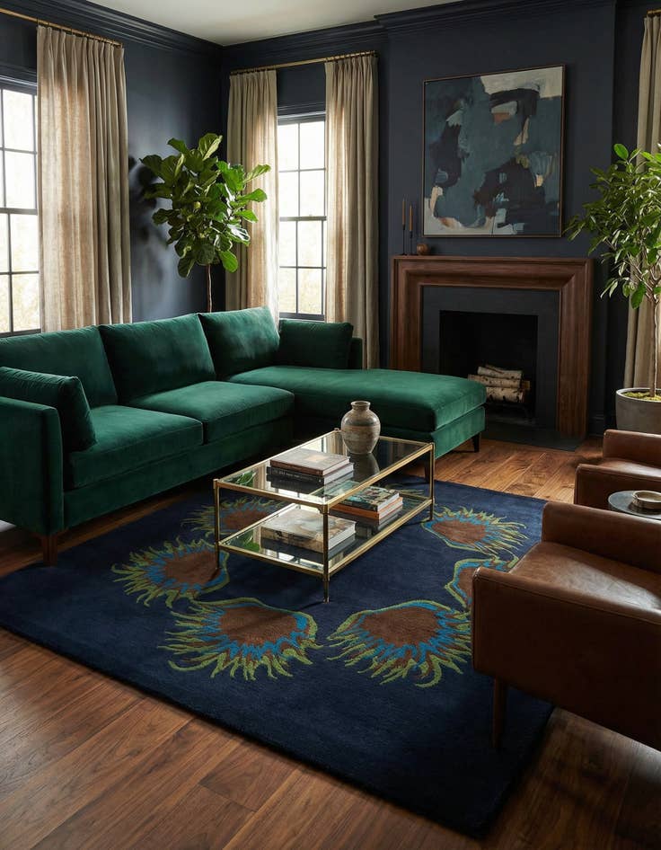 Detail image of 7' 6 x 7' 7 Luna Square Rug